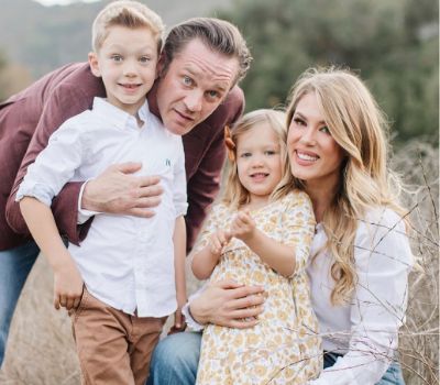 Dawni Sahanovitch along with her husband and two children.